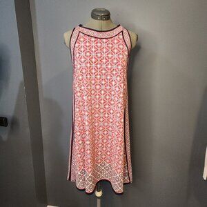 Max Studio Red White Blue Flowy Dress. Size Small